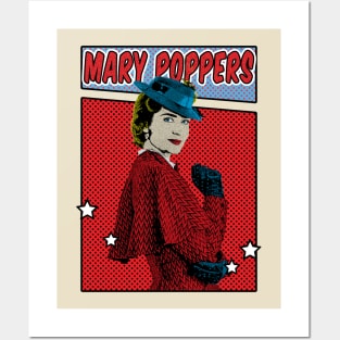 Mary Poppers Pop Art Comic Style Posters and Art